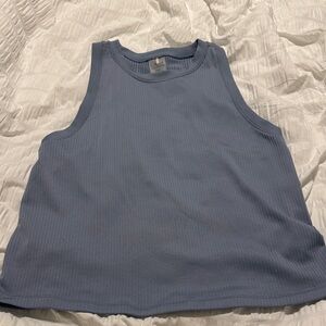 Calia by Carrie Underwood Blue Ribbed Tank